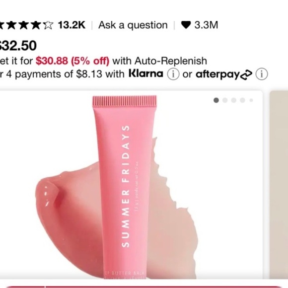 Summer Fridays Lip Butter Balm - Pink - Picture 2 of 5